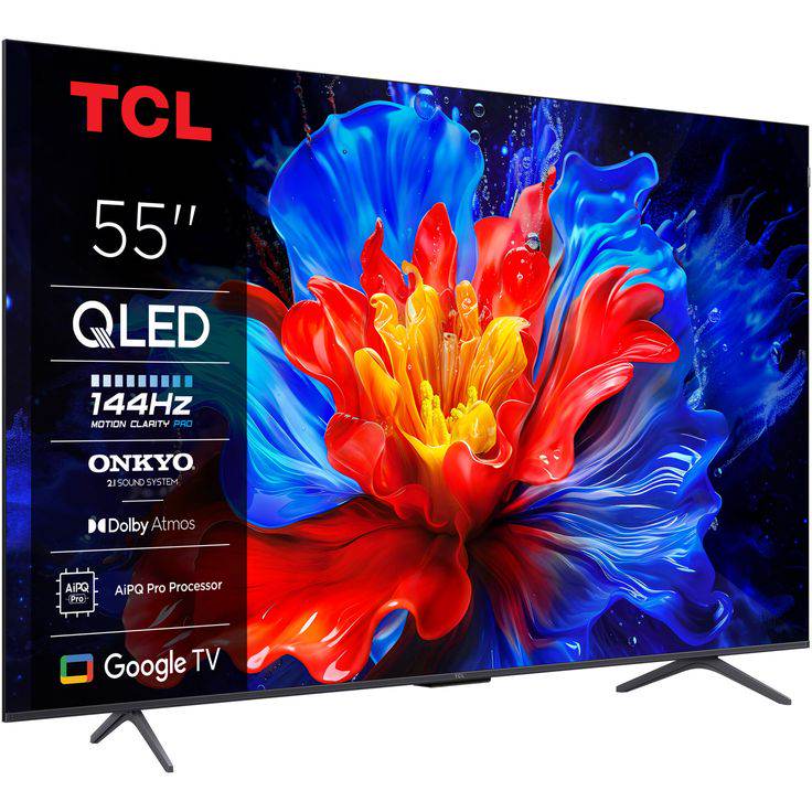 TCL QLED 55" – 4K QLED 144Hz Google TV Dolby Atmos ONKYO